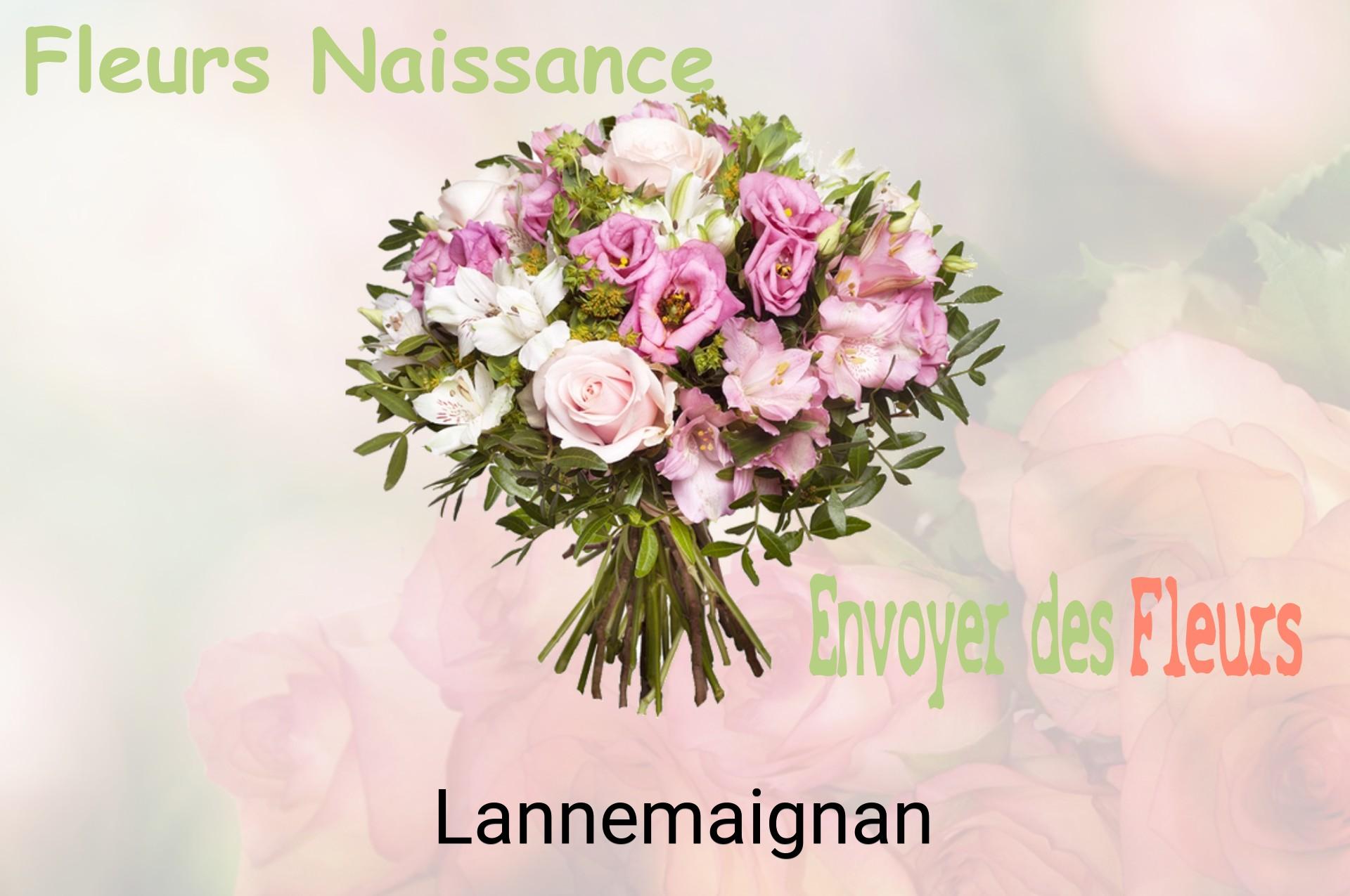 Bouquet de fleurs de naissance livré à Lannemaignan